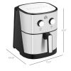 Air Fryer Oven 1700W 6.9 Quart, 360Â° Circulation, Adjustable Timer for Healthy Cooking, Black